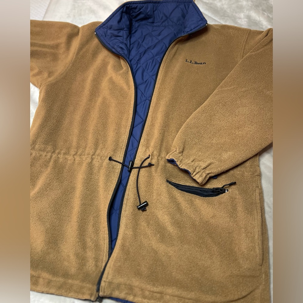 L.L. BEAN Reversible Fleece Jacket